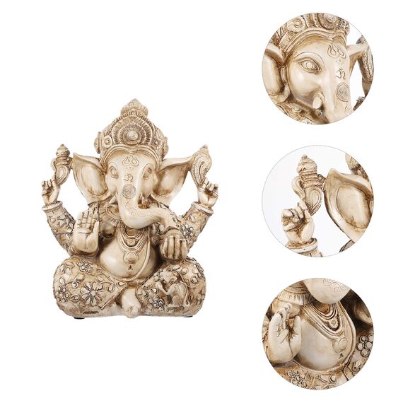 YARNOW Hindu-Ganesha-Statue, Ganesha, Elefant, Meditation, Ornament, Reichtum, Skulptur, Geschenk, Heimdekoration