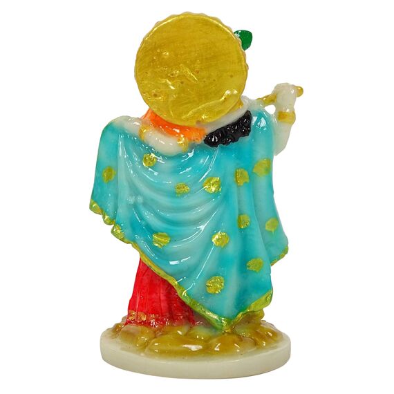 IBA Indianbeautifulart 5.8 cm Kleine Lord Radha Krishna Harz Statue Detailgetreu Modelliert Idol Fur Auto Armaturenbrett Wohnkultur Geschenk