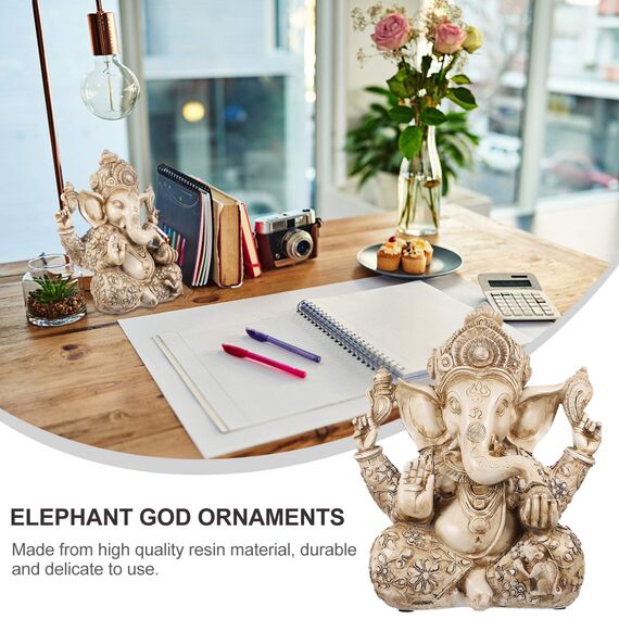 YARNOW Hindu-Ganesha-Statue, Ganesha, Elefant, Meditation, Ornament, Reichtum, Skulptur, Geschenk, Heimdekoration