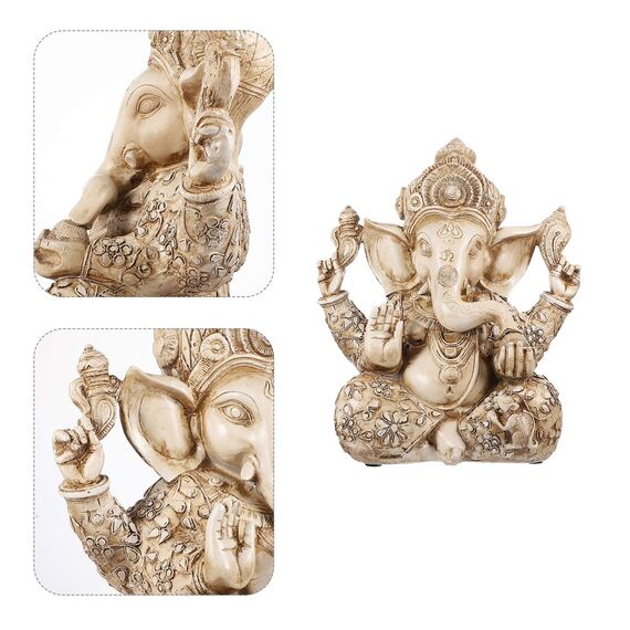 YARNOW Hindu-Ganesha-Statue, Ganesha, Elefant, Meditation, Ornament, Reichtum, Skulptur, Geschenk, Heimdekoration