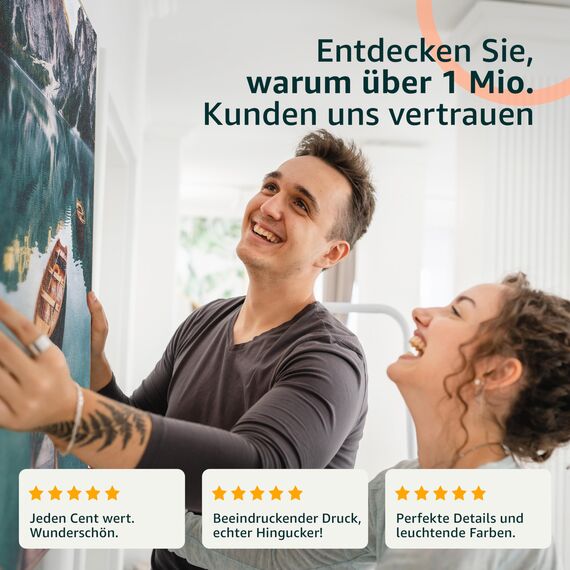 murando - Wandbilder XXL Ganesha Hinduismus 200x100cm 5 tlg - Wand Deko Leinwand Bilder Groß Wanddeko Wohnzimmer Schlafzimmer Kunstdrucke - Zen p-A-0032-b-n