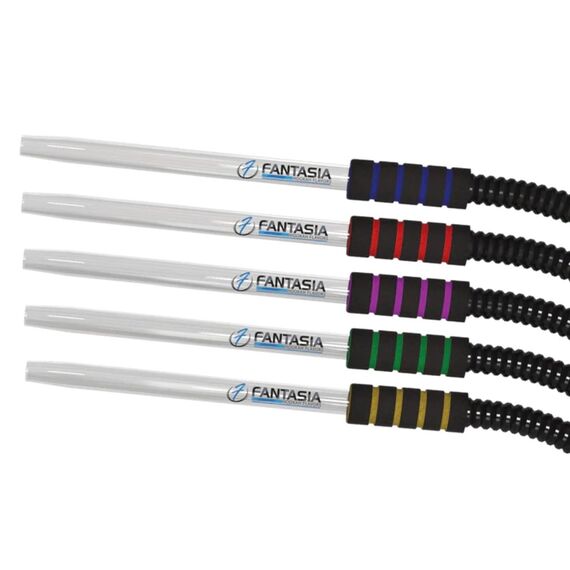 Fantasia Wasserpfeifenschlauch aus Glas, extra langer Schlauch, weicher Schaumstoffgriff Fantasia Hookah Flavors