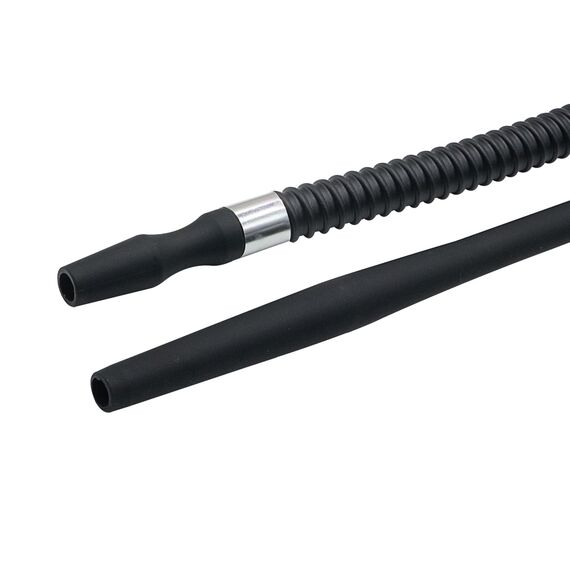 Hookah Schlauch mit Kunststoffgriff, Flexibler Shisha-Schlauch, Schwarz, 3 Stück