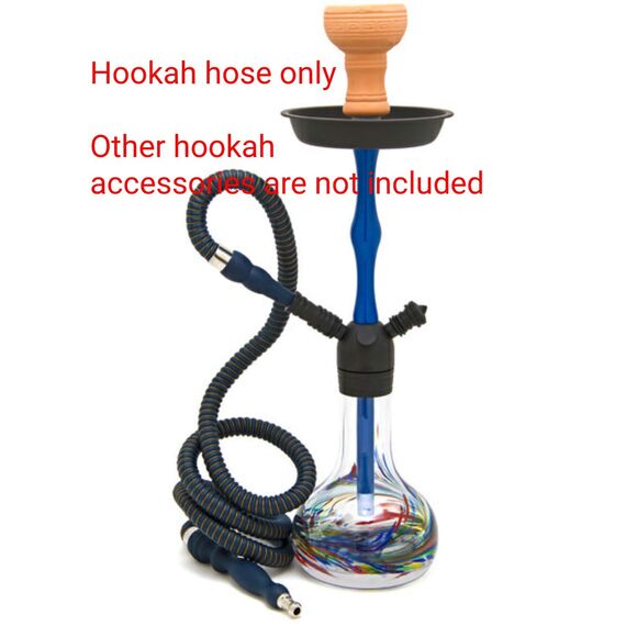 Shisha Schlauch Waschbarer Shisha Schlauch mit 1,8m Shisha Pfeife für Rauchschlauch und Wasserpfeife Schwarz