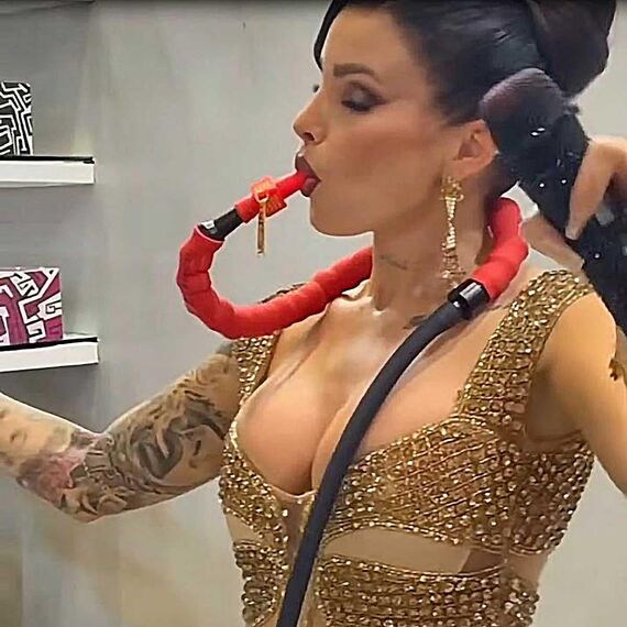 Hands Free Hookah Schlauch Flexible Lazy Shisha Griff Smoke Pipe Chicha Sheesha Narguile Zubehör (Grün)