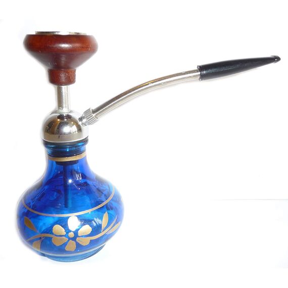 ShowJade Mini-Hookah, 12,7 cm, rot, Glas