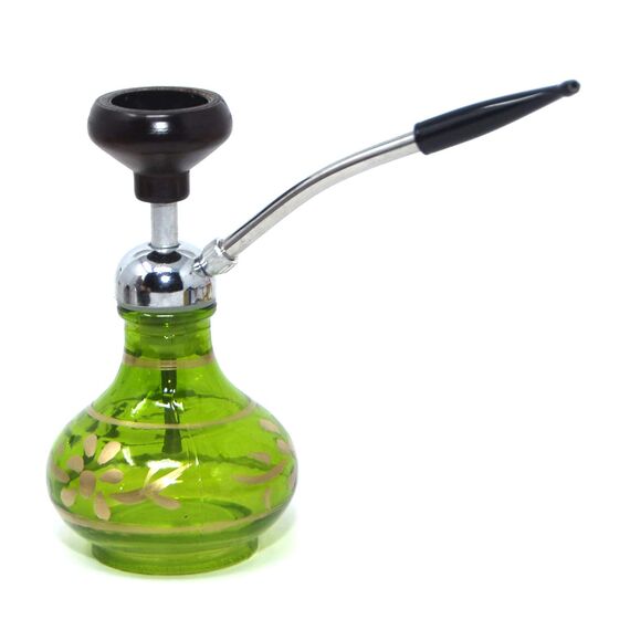 ShowJade Mini-Hookah, 12,7 cm, rot, Glas