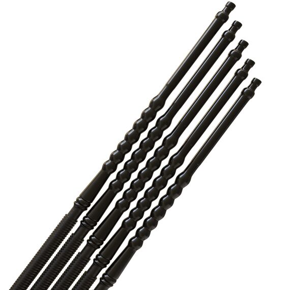 BudPro Hookah Einwegschläuche 25 Stück, schwarz + Mundspitzen und Tülle (25)
