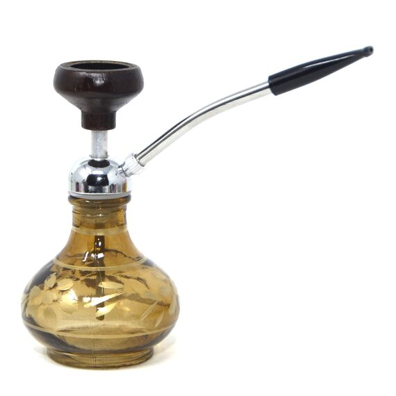 ShowJade Mini-Hookah, 12,7 cm, rot, Glas