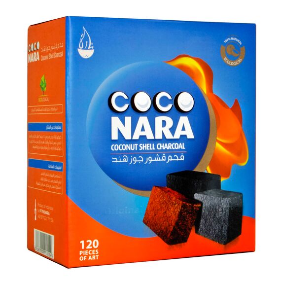 Coco Nara Hookah Shisha Natural Charcoals, 120 Count by CocoNara