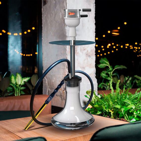 M. ROSENFELD Shisha Schlauch mit Mundstück – 150cm Soft-Touch Silikonschlauch Matt (lebensmittelecht) inkl. Adapter + langes 40cm Ergonomisches Aluminium Mundstück Schwarz GOLD