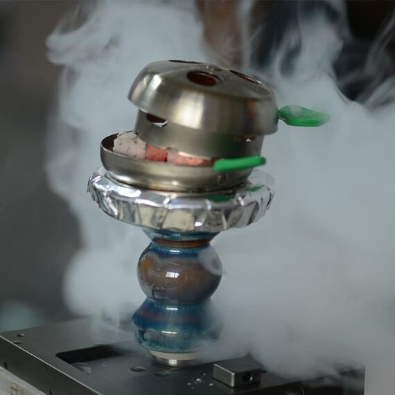 Tabakkopf Shisha Phunnel Kopf - Kitosun Pivot Shisha Kopf Hookah Bowl 320 g Tonschale mit Rand kompatibel mit alle HMD Provost & Foil für Shisha Aromen 15-20 g