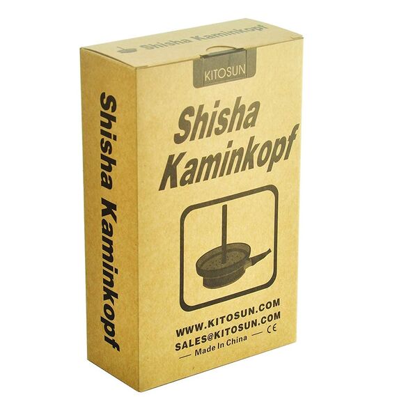 Shisha Kaminaufsatz Holzkohle Halter - Kitosun Hookah Zubehör Schornstein Topf zum Rauchen Hookah Holzkohle Brenner Wärmemanagementsystem Perfekt mit Keramischen Shisha Schüsseln