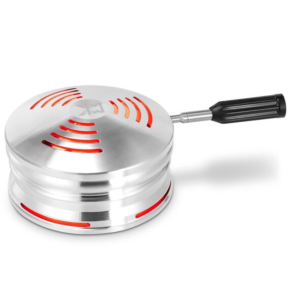 Kitosun Vulcan Smokebox HMD - Aluminium -Wärmemanagementsystem smoke box mit Deckel, halte 3 Stücke 26 mm Holzkohlen leicht, kompatibel mit klassischer Schüssel und Phunnel kopf