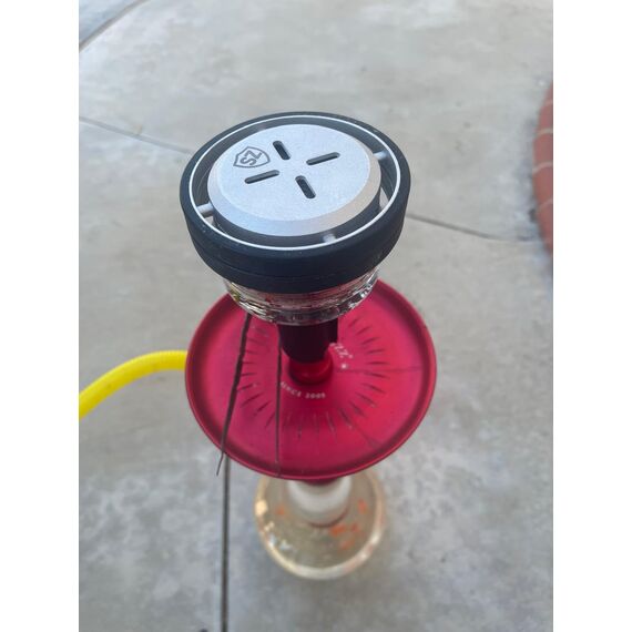 SZ SafePak Hookah Premium Bowl - Hybrid-Glas & Aluminium Wärmemanagement-Gerät, langlebig und leicht zu reinigen