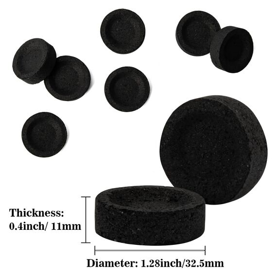 MAQIHAN Räucherstäbchen-Briketts – Holzkohle-Tabletten, Räuchergefäß, Holzkohlebrennscheiben, Harzbrenner, Grillen, schnell leicht, natürliche Holzkohle, sofortiges Feuer, Kohlen-Zubehör, 100 Stück
