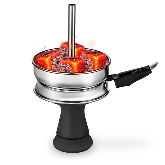 Hookah Bowl Set Silikon Phunnel Tabakschale mit Hookah Kohlehalter Premium Heat Management Screen für Rauchen Shisha Hookah Easy Replace Charcoal Schnelle Reinigung