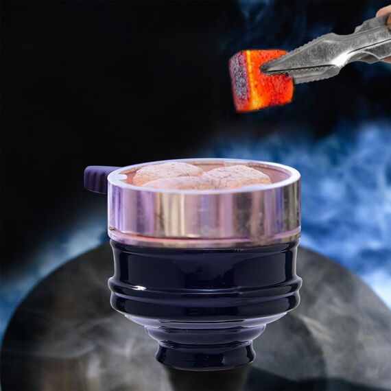 Shisha Bowl Tabakschale Keramik Shisha Hookah Pfeife Zubehör (78 mm)