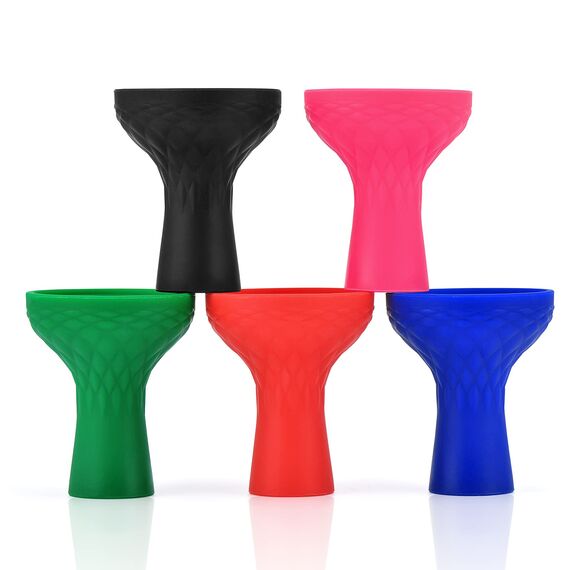 Shisha Kopf Phunnel Shisha Schüssel - Kitosun Shisha Zubehör Tabakkopf 70 Grad Haltbarer Silikon Shisha Kopf für 15-18 gram Aromen Rauchen Arbeiten mit Lotus SmokeBox HMD (Grün)