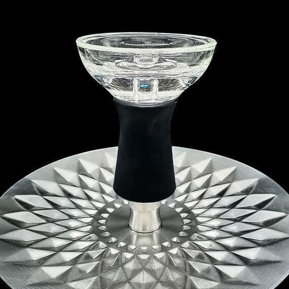 AGSDGAWD Shisha-Schüssel, hochtemperaturbeständige Glas-Shisha-Schüssel, kompatibel mit Wärmemanagementsystemen, verbessern Sie Ihr Shisha-Erlebnis mit Premium-Ersatzschale (Farbe: Blau)