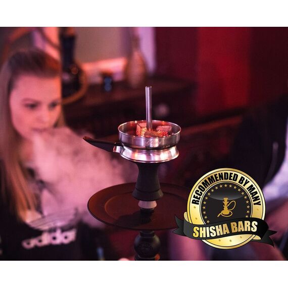 Shisha Kopf Set mit Kaminaufsatz – Kitosun Hookah Zubehör mit Schwarz Silikon Kopf und Shisha Kaminaufsatz Kamin Aufsatz Einfach zu Ersetzen Holzkohle und Schnelle Reinigung