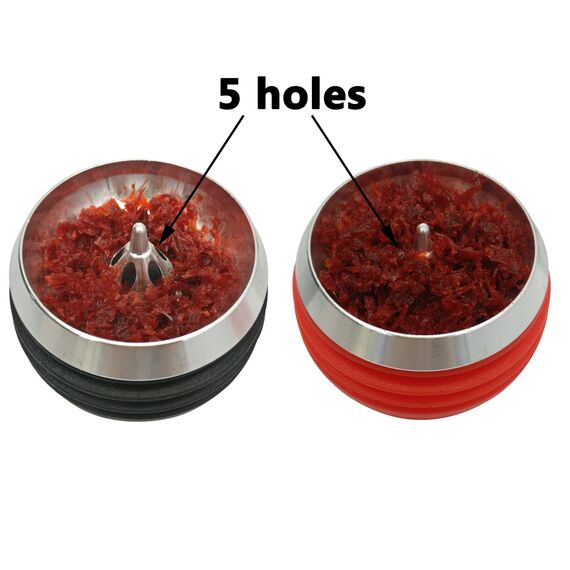 KKDUCK Hookah Bowl Set mit Kohlehalter - Silikon und Edelstahl, Schwarz & Rot, Langlebig, Leicht zu reinigen, Dual Flavor Design für Shisha Enthusiasten (2 Pack)