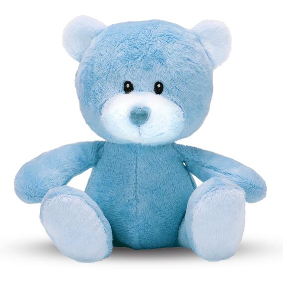 Baby Box Shop – 14 Babygeschenke zur Geburt Junge, ideal für Babypartys, Geschenke für Babypartys, mit neuen Baby-Essentials für Neugeborene Jungen und einem blauen Plüsch-Teddybären