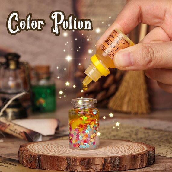 Mystery Potions Kreative Geschenk für Kinder, 20 Zaubermischung Zauberer Zaubertrank Flaschen, Handwerk Spielzeug Kreative Weihnachten Geburtstag Geschenke für Jungen & Mädchen Alter 6 7 8 9 10+