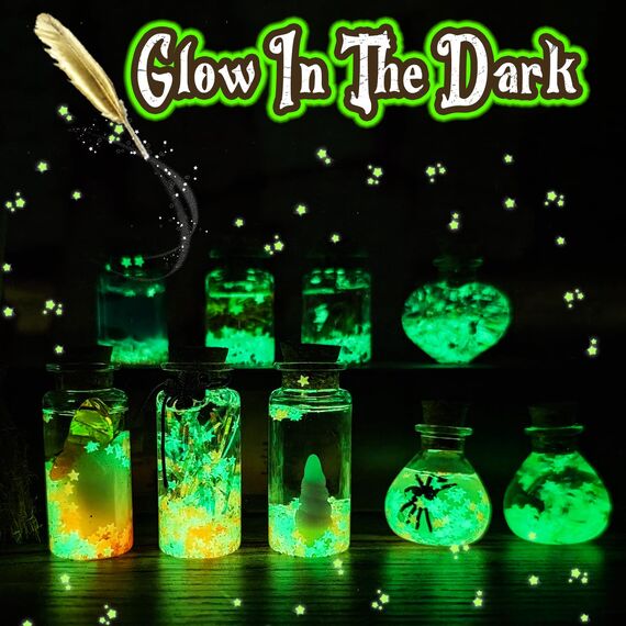 Mystery Potions Kreative Geschenk für Kinder, 20 Zaubermischung Zauberer Zaubertrank Flaschen, Handwerk Spielzeug Kreative Weihnachten Geburtstag Geschenke für Jungen & Mädchen Alter 6 7 8 9 10+