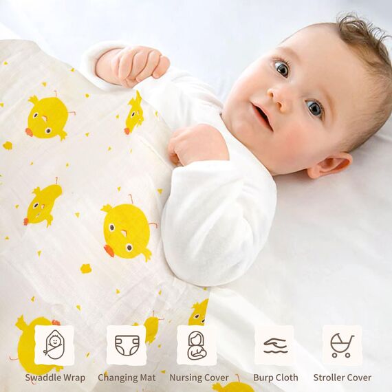 vamei Baby Geschenk Jungen, Neugeborenen Geschenk Babygeschenke zur Geburt Junge Mädchen mit Baby Strampler Badetücher Lätzchen Socken Rassel Erinnerungsbox Grußkarten Baby Shower Party
