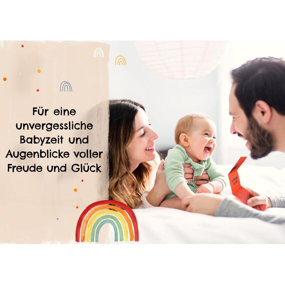 Losbox zur Geburt - Das Geschenk zur Geburt für Mama, Papa & Baby I 50 Lose mit wundervollen Ideen für das erste Jahr I Geschenk zur Geburt für Mädchen & Jungen und Geschenkidee für werdende Eltern