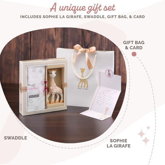 Sophiesticated – Sophie die Giraffe – Geschenkset zur Geburt, ab 2 Jahren, Größe M
