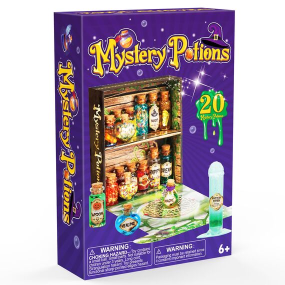 Mystery Potions Kreative Geschenk für Kinder, 20 Zaubermischung Zauberer Zaubertrank Flaschen, Handwerk Spielzeug Kreative Weihnachten Geburtstag Geschenke für Jungen & Mädchen Alter 6 7 8 9 10+