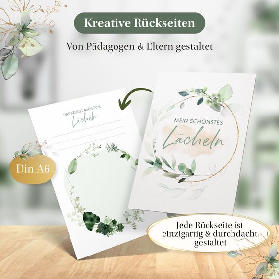 EULENTALER® Monatskarten Baby 1-12 Monate I Von Pädagogen gestaltet I Meilensteinkarten "Mein erstes Jahr" Set als Geschenk zur Geburt & Babyparty I 48 Karten Inkl. Geschenkbox für Jungen & Mädchen