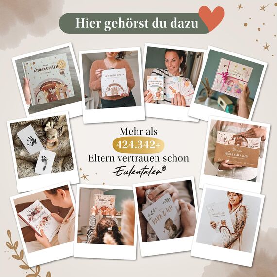 EULENTALER® Monatskarten Baby 1-12 Monate I Von Pädagogen gestaltet I Meilensteinkarten "Mein erstes Jahr" Set als Geschenk zur Geburt & Babyparty I 48 Karten Inkl. Geschenkbox für Jungen & Mädchen