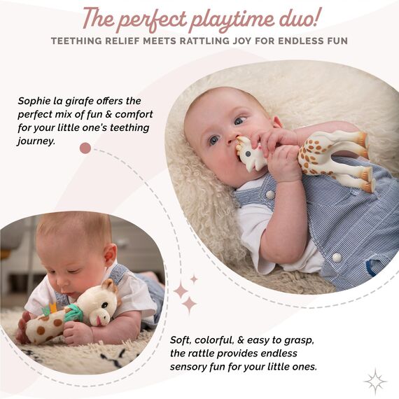 Sophie die Giraffe Geschenkset zur Geburt Sophiesticated Rassel Pouet 00012