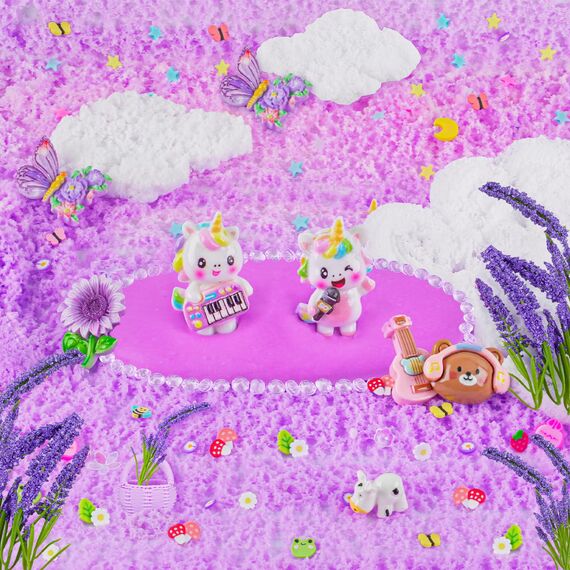 LAWOHO 6 Stück Lavendel Lila Slime Set - Fluffy Cloud Wolkenschleim, Clear Slime & Butter Schleim für Kinder, Mitgebsel Kindergeburtstag Schleim, Halloween Weihnachten Geschenk für Mädchen, Jungen