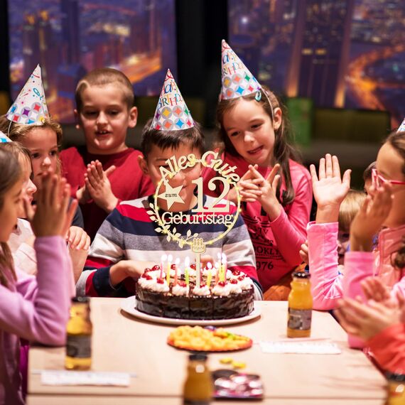 Giftota Cake Topper 12. Geburtstag Holz mit LED Lichterkette - Tortendeko 12. Geburtstag Deko - Kuchen Deko für Jungen Mädchen