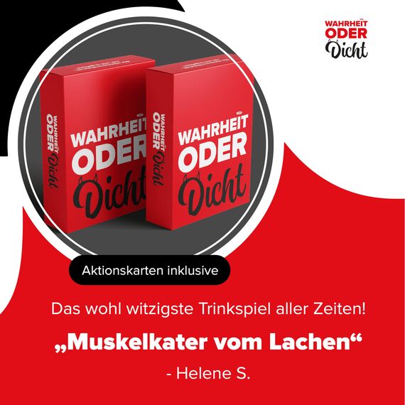 TIPSI Wahrheit oder Dicht Trinkspiel – Partyspiel, Kartenspiel, Saufspiel - Alkohol Geschenke zum Geburtstag – Lustige Spiele für Erwachsene ab 18 - Wahrheit oder Pflicht