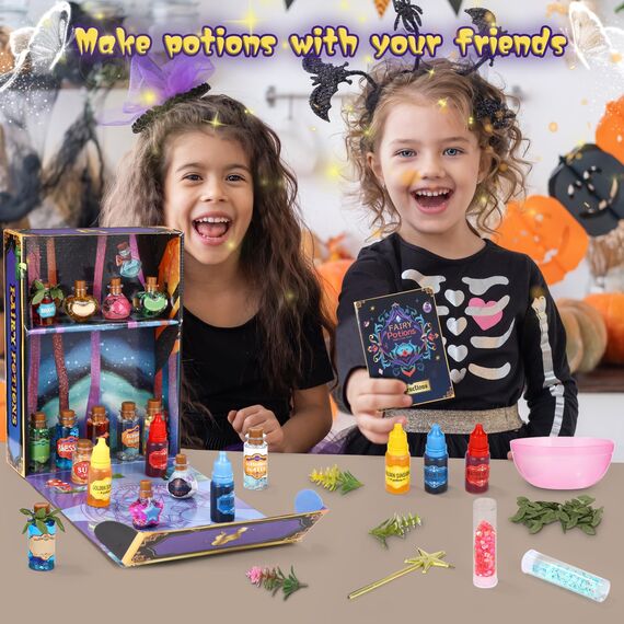 DIY Zaubertränke Kit, Zaubertrank Set Kinder, Zaubermischung Basteln, Kreative Geschenk für Kinder, Handwerk Spielzeug Weihnachten Geburtstag Oster Geschenke für Jungen & MäDchen Alter 6 7 8 9 10+