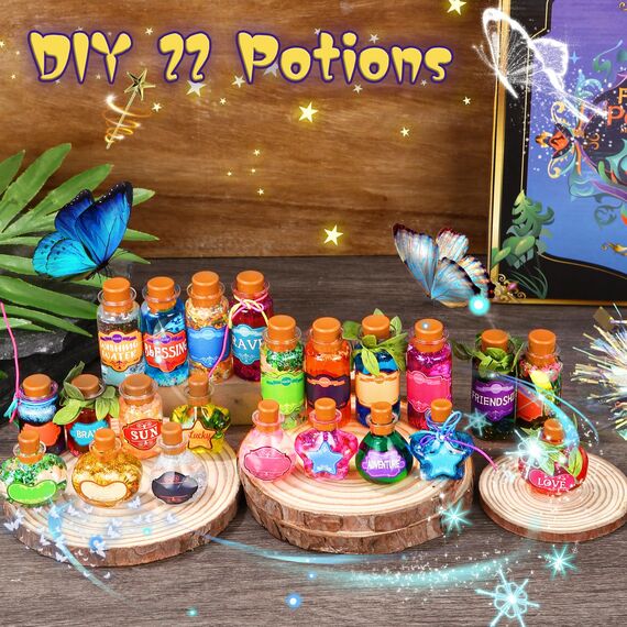 DIY Zaubertränke Kit, Zaubertrank Set Kinder, Zaubermischung Basteln, Kreative Geschenk für Kinder, Handwerk Spielzeug Weihnachten Geburtstag Oster Geschenke für Jungen & MäDchen Alter 6 7 8 9 10+