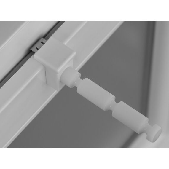 dekohaken24.de 4x Fensterhaken/Dekohaken mit Distanzhalter - Größe L für noch mehr Abstand zur Fensterscheibe - ideal für Fenster- oder Weihnachstdekoration, Klemmbereich 10-27 mm (weiß, L)