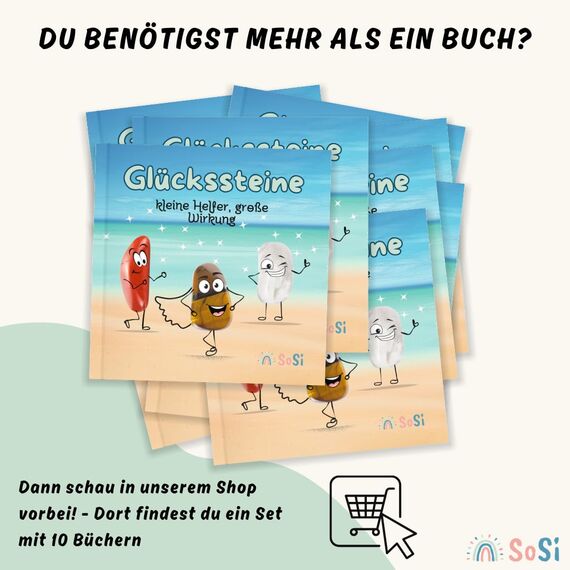SoSi 5 Glückssteine, 2-3cm, Mitgebselstein, Mitbringsel, Give Away, Glücksbringer, Kindergeburtstag, Gastgeschenk, Kindergarten, Taufe, Kommunion, Einschulung