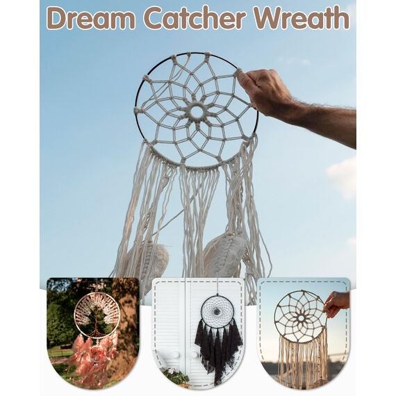 8 Stück 30cm Metallringe zum Basteln, Metallring Schwarz, Dekoring zum Aufhängen, Drahtringe zum Basteln für Wickeltechnik Traumfänger Floristik Hochzeitskranz Weihnachtsdekoration