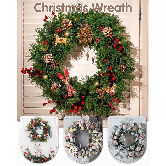 8 Stück 30cm Metallringe zum Basteln, Metallring Schwarz, Dekoring zum Aufhängen, Drahtringe zum Basteln für Wickeltechnik Traumfänger Floristik Hochzeitskranz Weihnachtsdekoration