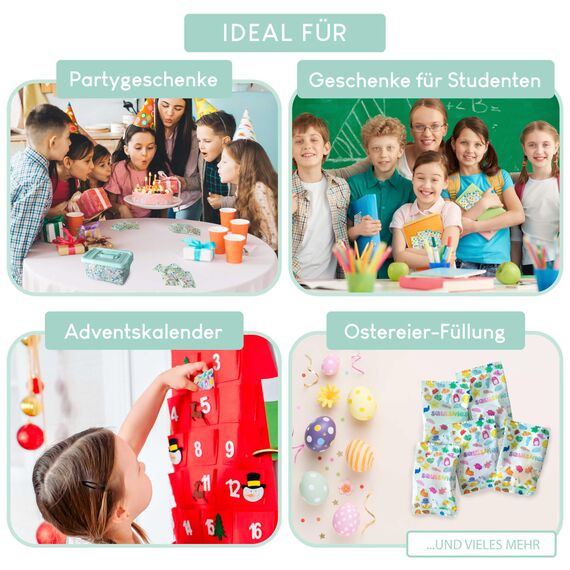 BONNYCO Mochi Squishy Set Mitgebsel Kindergeburtstag Gastgeschenke, 40 Stück Kleine Geschenke für Kinder. Mitbringsel Kindergeburtstag Gastgeschenk, Pinata Füllung. Give Aways, Einschulung Set