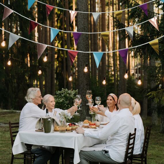 Wimpelkette Outdoor Pastell 4 Stück– GREATRIL 16M Metallic Girlande Kinderzimmer Kunststoffe Wetterfest Wimpel für Garten Klassentreffen Abschluss Garten Geburtstag Ostern Schulkind Party Deko
