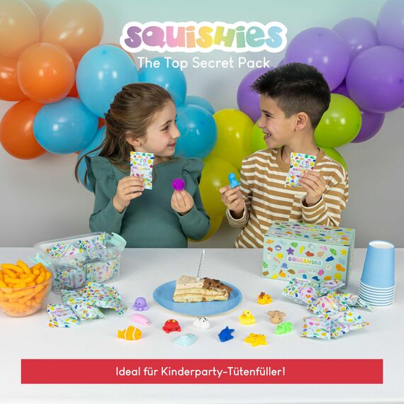 BONNYCO Mochi Squishy Set Mitgebsel Kindergeburtstag Gastgeschenke, 40 Stück Kleine Geschenke für Kinder. Mitbringsel Kindergeburtstag Gastgeschenk, Pinata Füllung. Give Aways, Einschulung Set