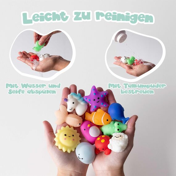 BONNYCO Mochi Squishy Set Mitgebsel Kindergeburtstag Gastgeschenke, 160 Stück Kleine Geschenke für Kinder. Mitbringsel Kindergeburtstag Gastgeschenk, Pinata Füllung. Give Aways, Einschulung Set