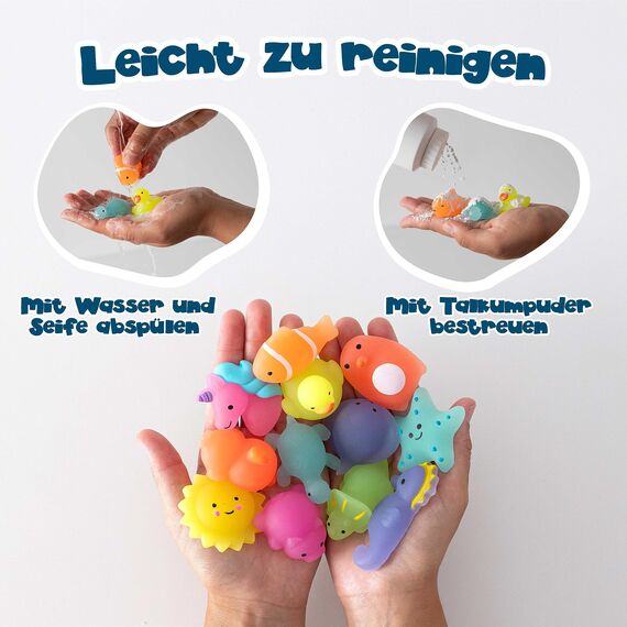 BONNYCO Mochi Squishy Set Mitgebsel Kindergeburtstag Gastgeschenke, 80 Stück Kleine Geschenke für Kinder sie Leuchten im Dunkeln. Mitbringsel Kindergeburtstag Gastgeschenk, Pinata Füllung